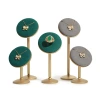 Cross-border in-stock jewelry rack, custom-made metal suede jewelry rack, ring, necklace, bracelet, pendant and jewelry rack details Picture